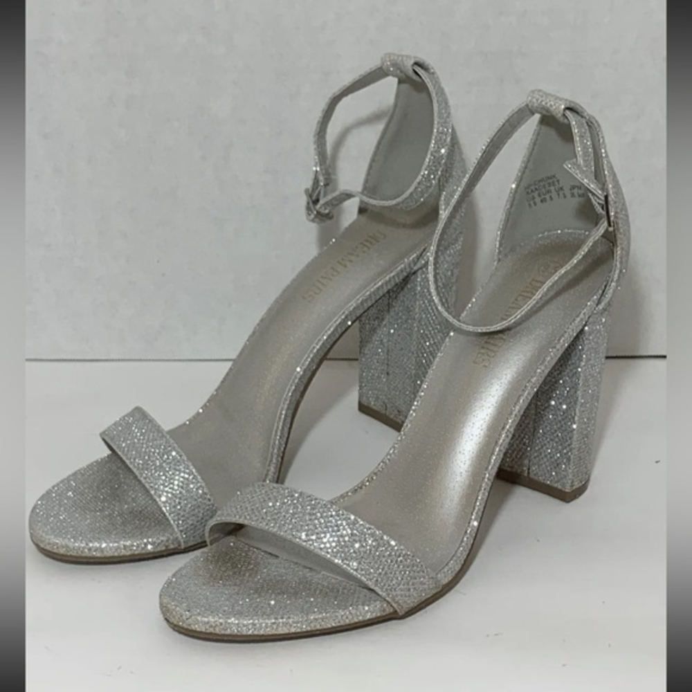 DREAM PAIRS Women Chunky Block High Heels Ankle Strap‎  Sandals Size 9.5